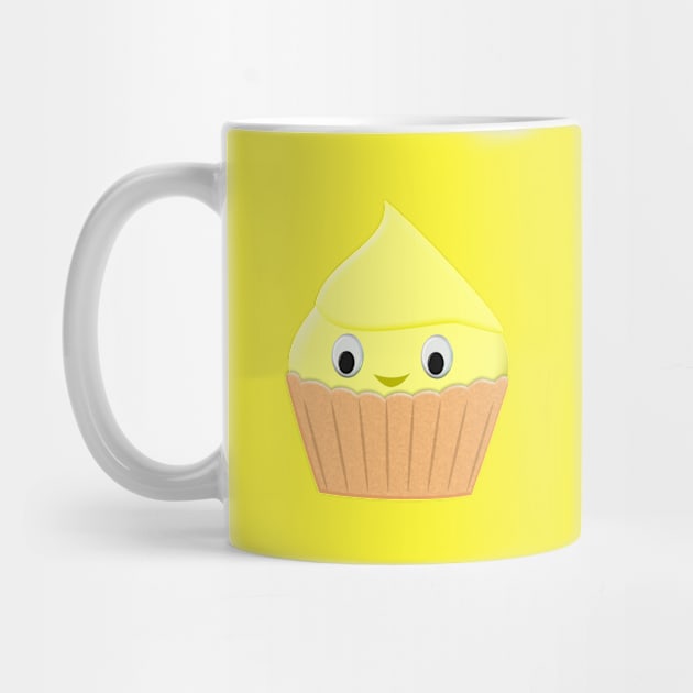 Cute Cartoon Lemon Cupcake by Braznyc